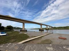 Walking under the A39 - another mile to our crossing point